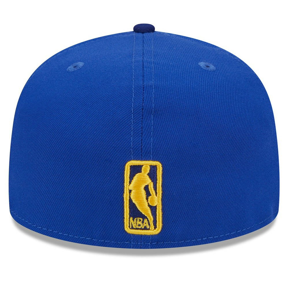 Golden State Warriors Rally Drive Checkerboard 59FIFTY Crown Fitted Hat Royal - New Era