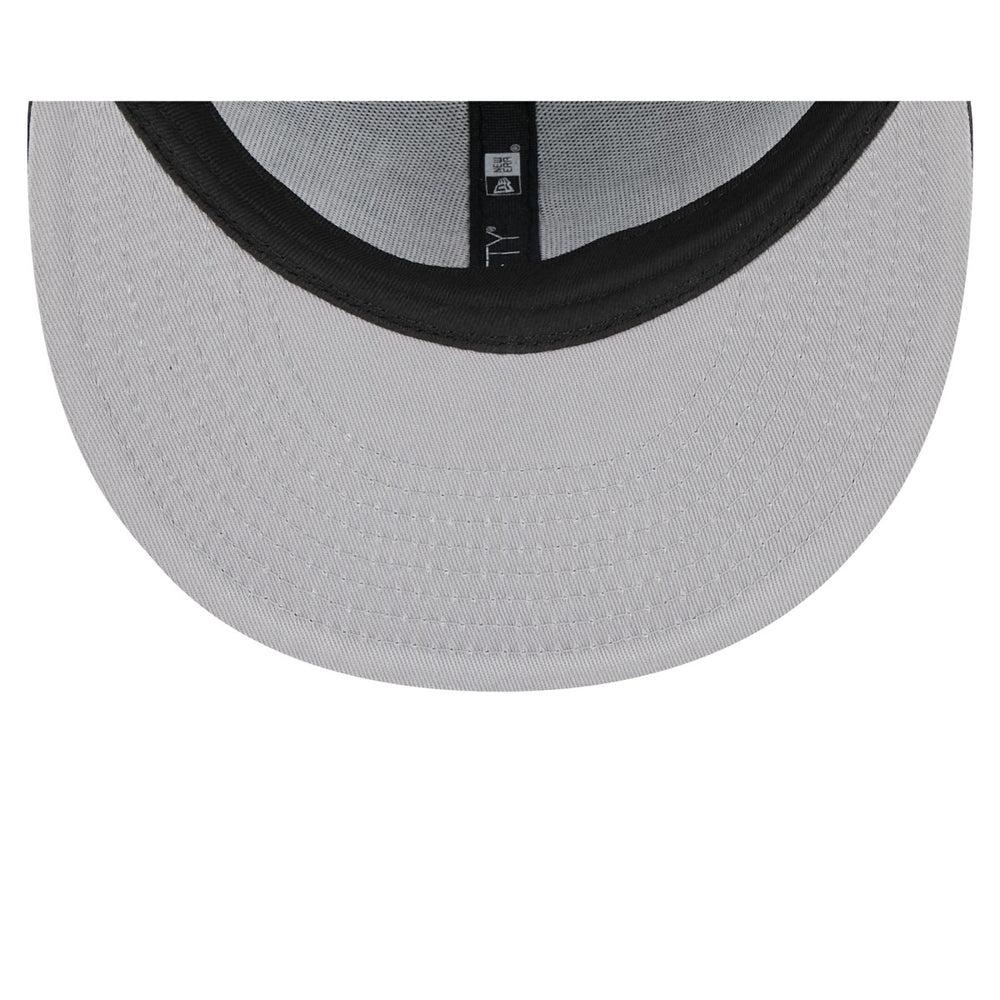 Miami Heat Rally Drive Checkerboard 59FIFTY Crown Fitted Hat Black - New Era