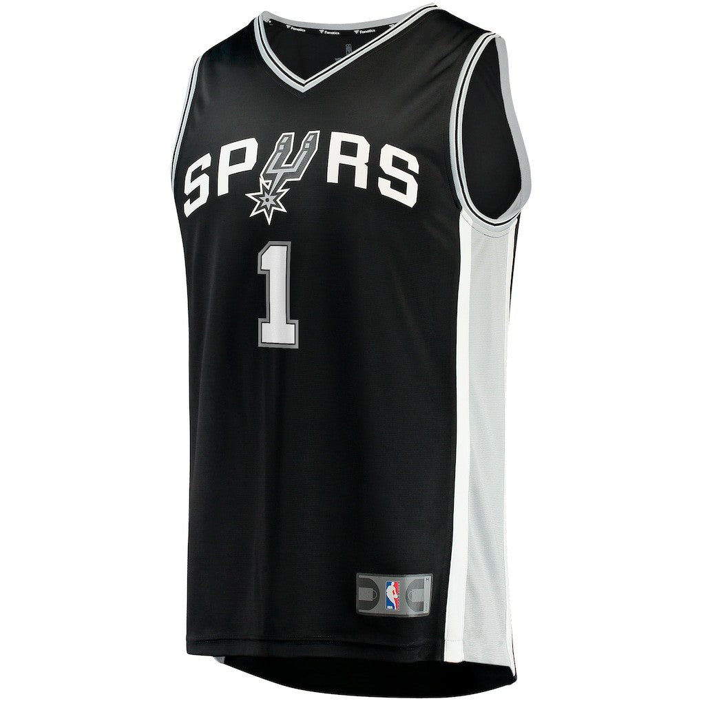 Victor Wembanyama San Antonio Spurs Fast Break Replica Jersey Icon Edition Black - Fanatics