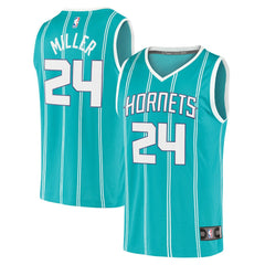 Brandon Miller Charlotte Hornets Fast Break Replica Jersey Icon Edition Teal - Fanatics