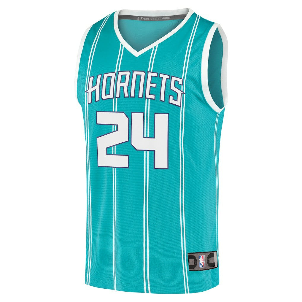 Brandon Miller Charlotte Hornets Fast Break Replica Jersey Icon Edition Teal - Fanatics