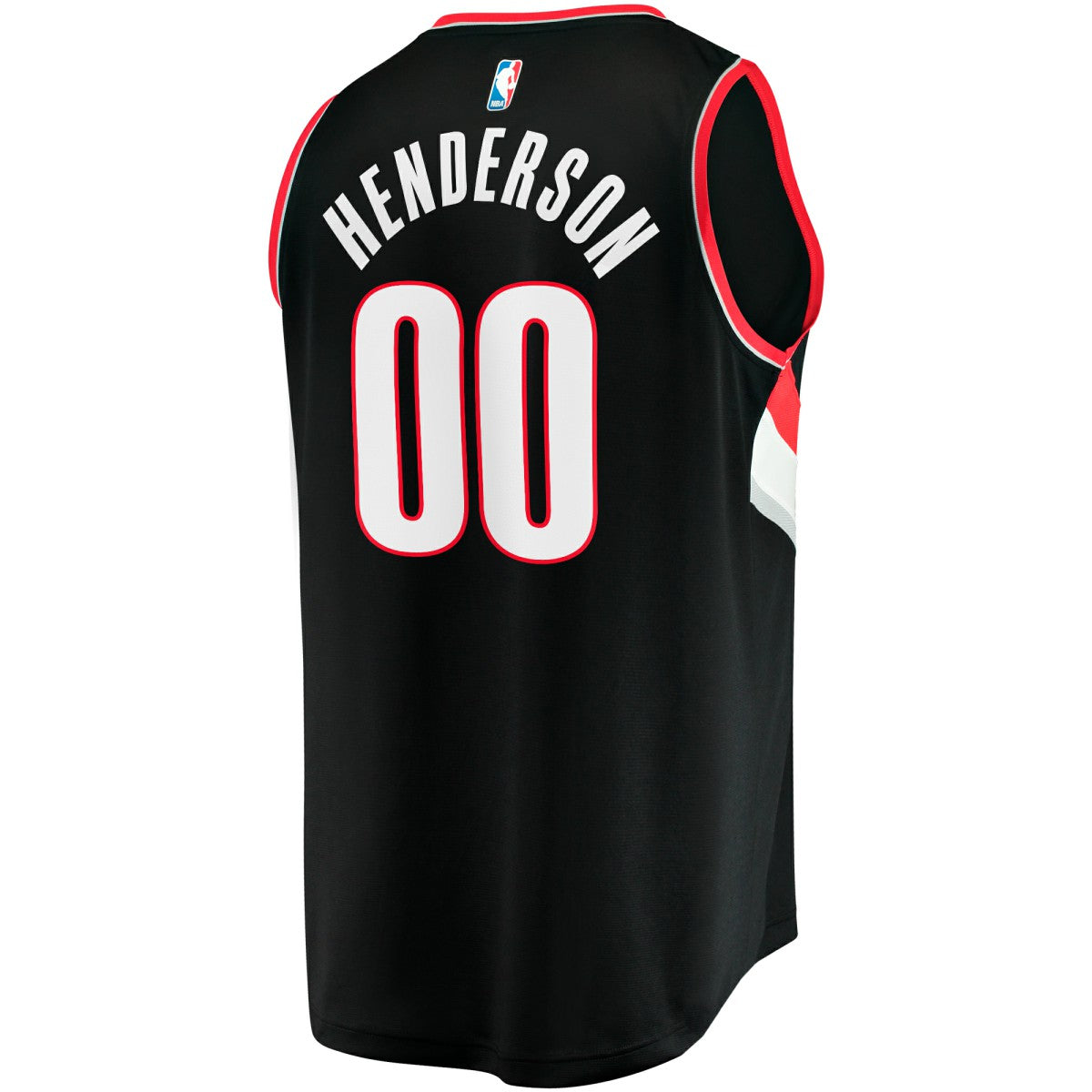 Scoot Henderson Portland Trail Blazers Fast Break Replica Jersey Icon Edition Black - Fanatics