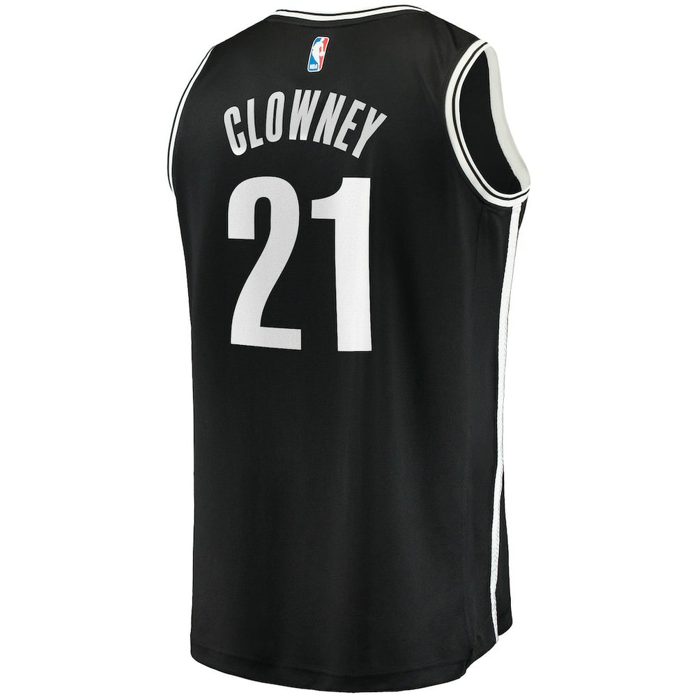 Noah Clowney Brooklyn Nets Fast Break Replica Jersey Icon Edition Black - Fanatics outlet