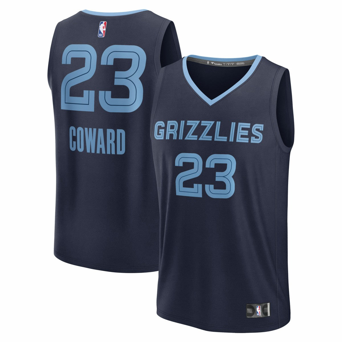 Cedric Coward Memphis Grizzlies 2025 NBA Draft First Round Pick Fast Break Replica Jersey Icon Edition Navy - Fanatics
