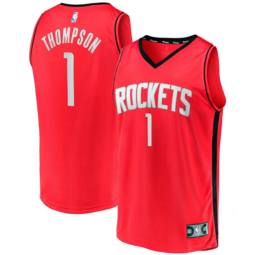 Amen Thompson Houston Rockets Youth Fast Break Replica Jersey Icon Edition Red - Fanatics