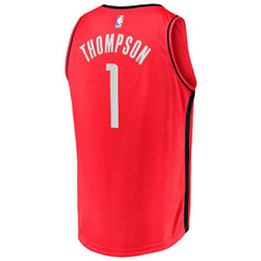 Amen Thompson Houston Rockets Youth Fast Break Replica Jersey Icon Edition Red - Fanatics