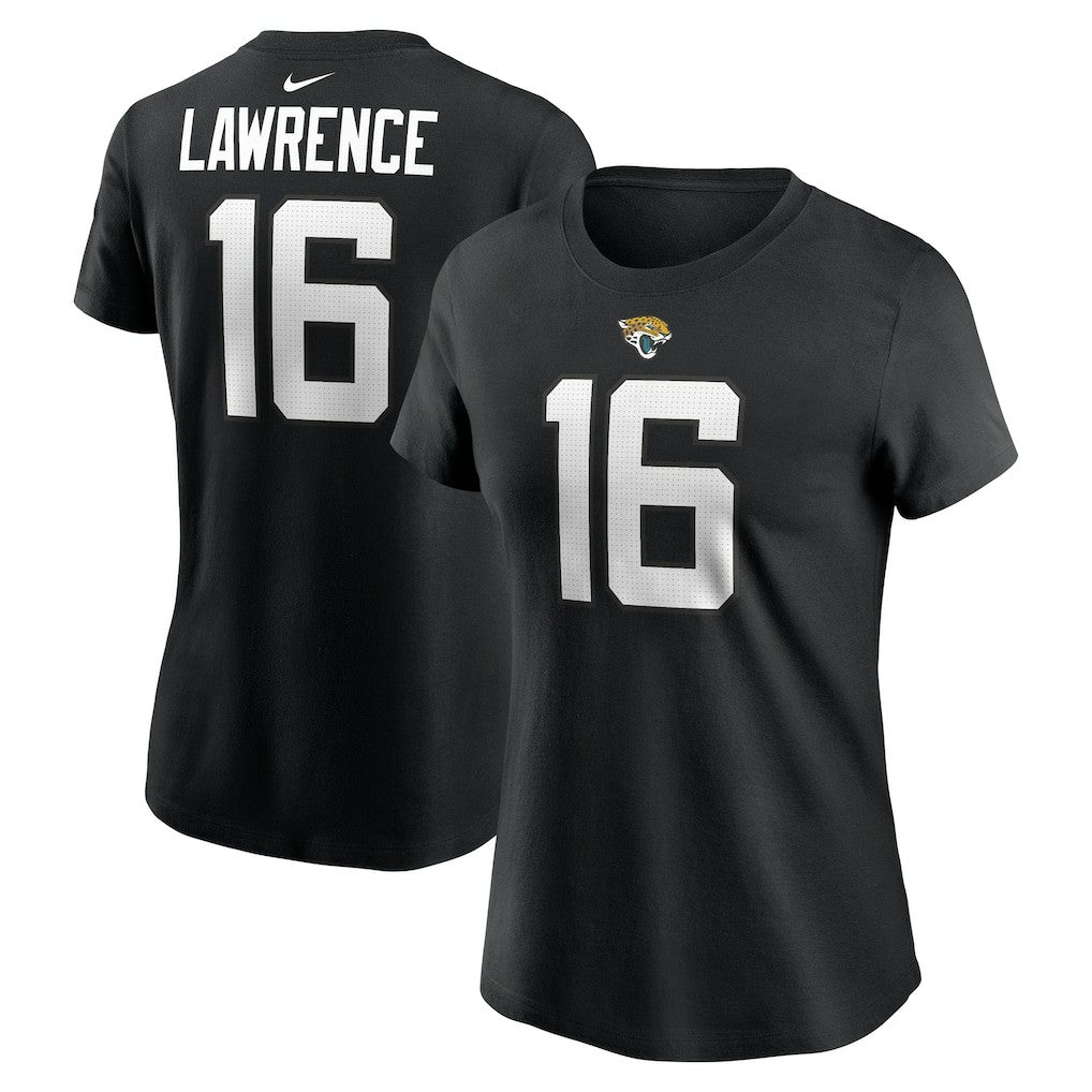 Trevor Lawrence Jacksonville Jaguars Women's Player Name & Number T-Shirt - Black T-shirts
