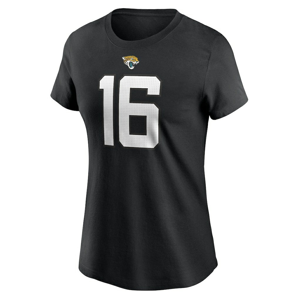 Trevor Lawrence Jacksonville Jaguars Women's Player Name & Number T-Shirt - Black T-shirts