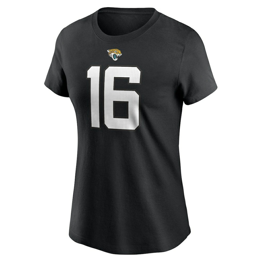 Trevor Lawrence Jacksonville Jaguars Women's Player Name & Number T-Shirt - Black T-shirts