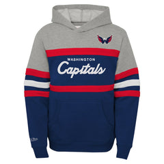 Washington Capitals Mitchell & Ness Youth Head Coach Pullover Hoodie - Gray | US 200317941
