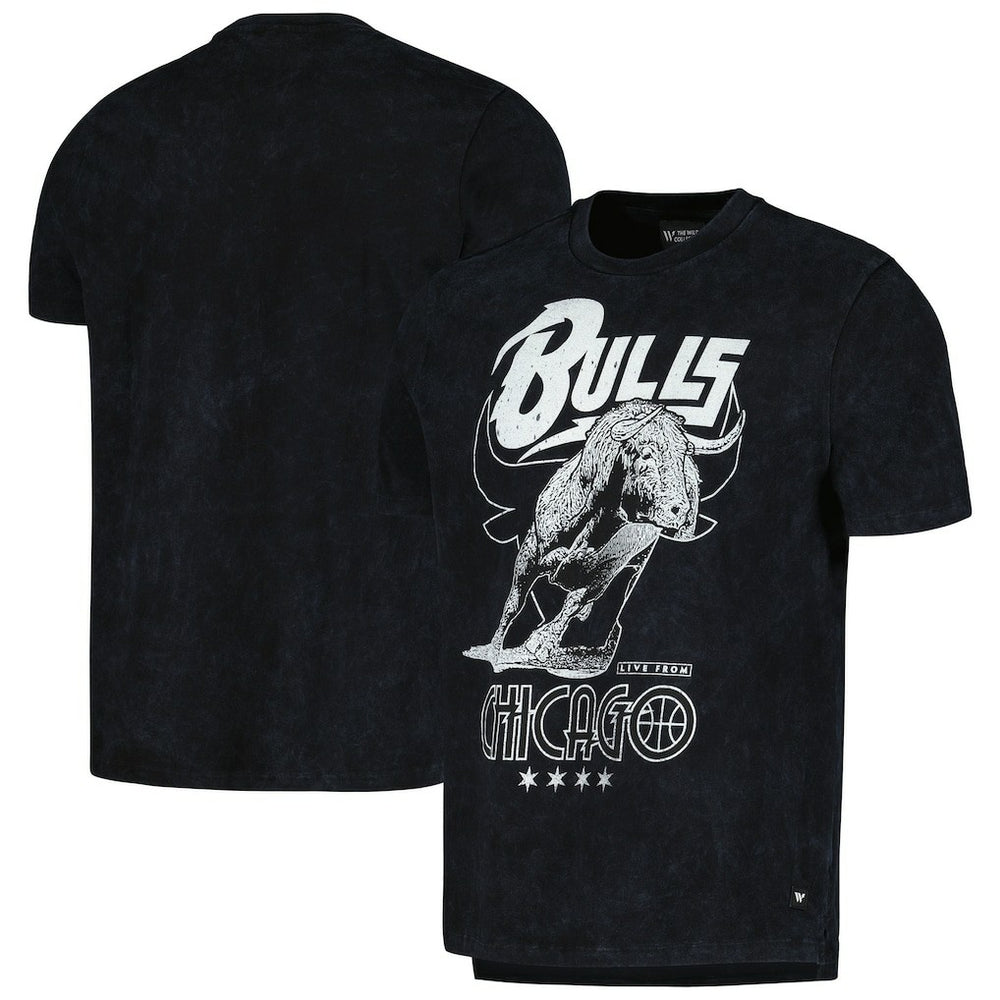 Chicago Bulls The Wild Collective Unisex Tour Band T-Shirt Black
