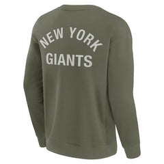 New York Giants Unisex Elements Super Soft Pullover Sweatshirt - Olive Pullover
