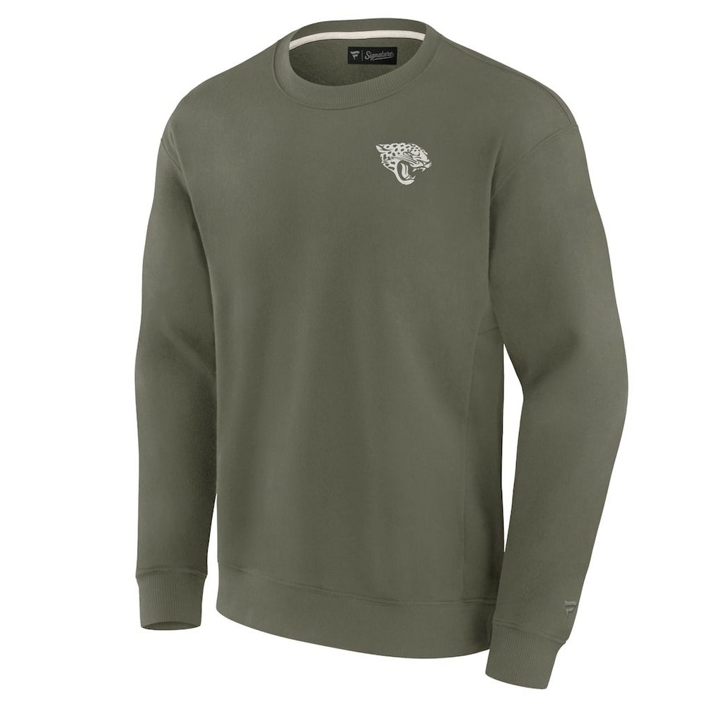 Jacksonville Jaguars Unisex Elements Super Soft Pullover Sweatshirt - Olive Pullover