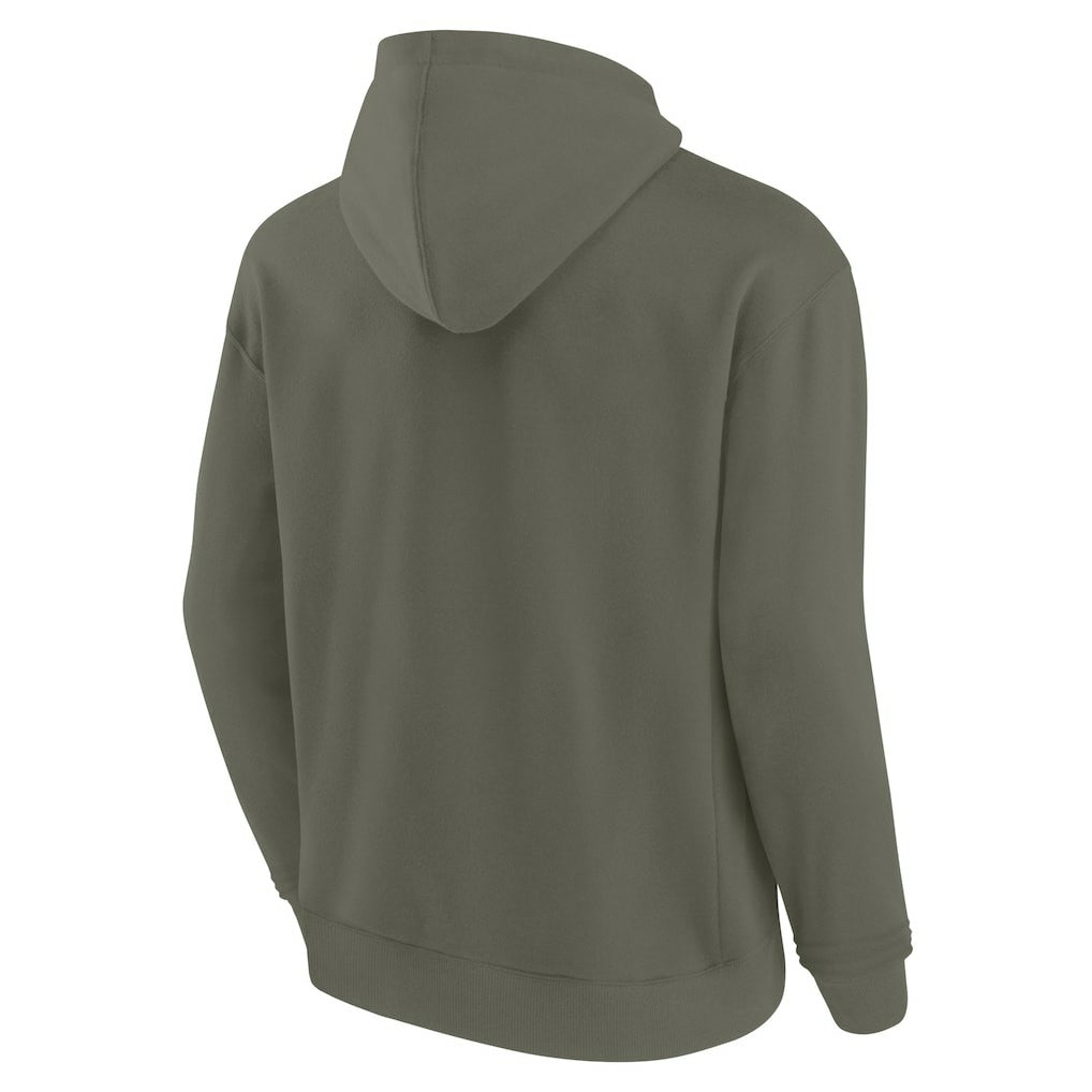 Miami Dolphins Unisex Elements Super Soft Fleece Pullover Hoodie - Olive Hoodies