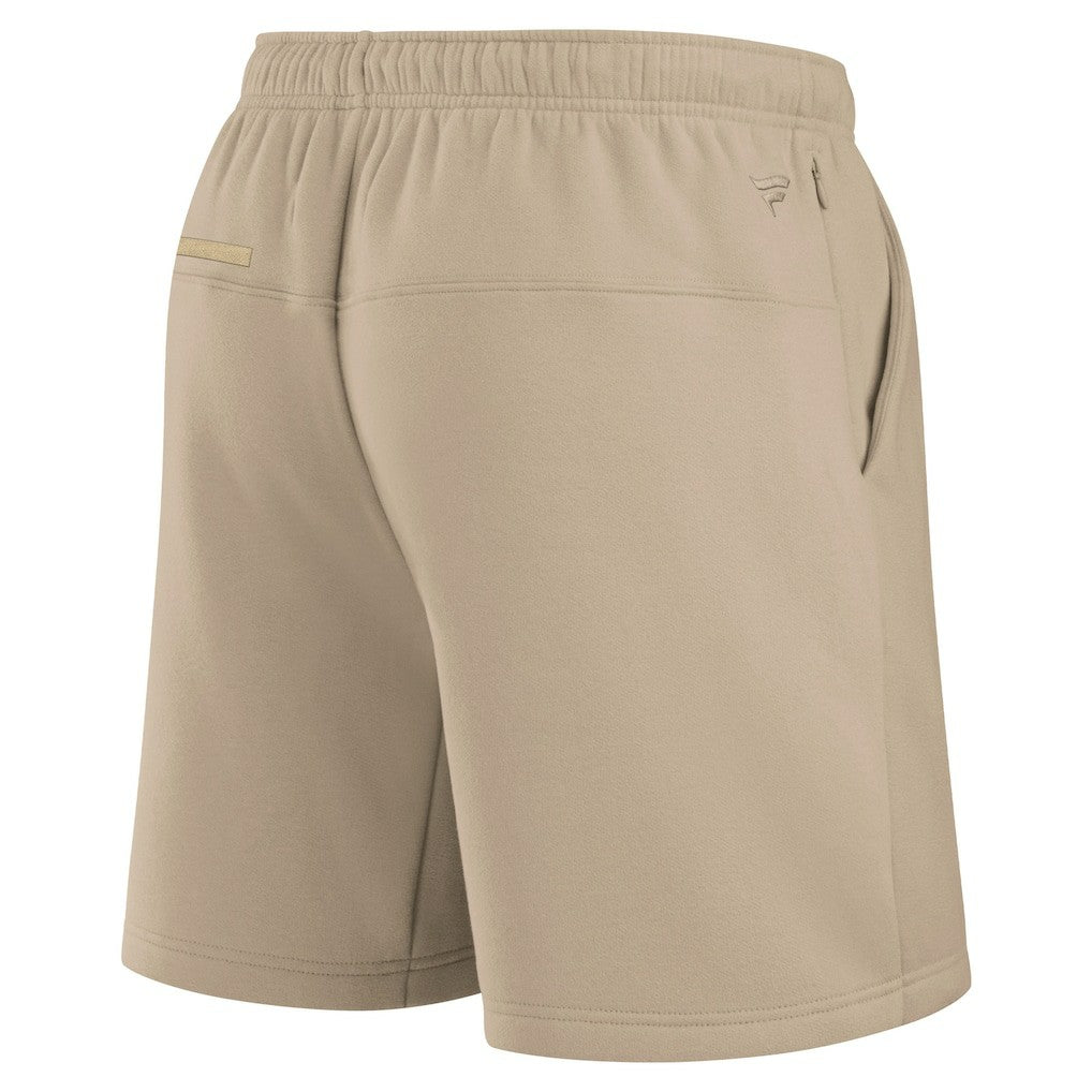 New York Giants Unisex Elements Super Soft Fleece Shorts - Khaki Shorts
