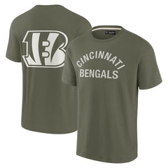 Cincinnati Bengals Unisex Elements Super Soft Short Sleeve T-Shirt - Olive T-shirts