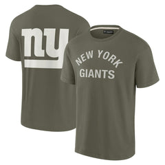 New York Giants Unisex Elements Super Soft Short Sleeve T-Shirt - Olive T-shirts