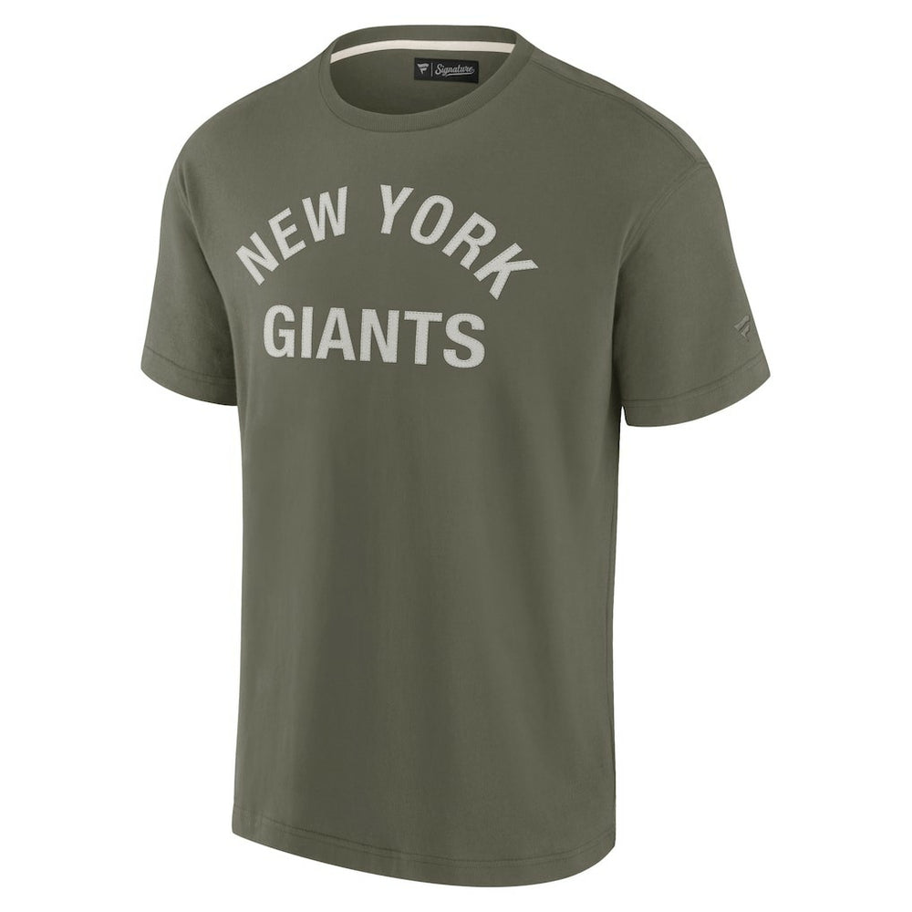 New York Giants Unisex Elements Super Soft Short Sleeve T-Shirt - Olive T-shirts