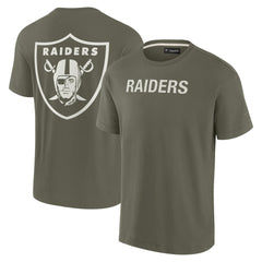 Las Vegas Raiders Unisex Elements Super Soft Short Sleeve T-Shirt - Olive T-shirts
