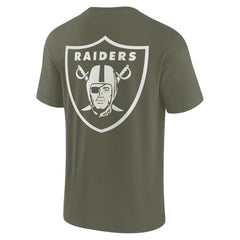 Las Vegas Raiders Unisex Elements Super Soft Short Sleeve T-Shirt - Olive T-shirts