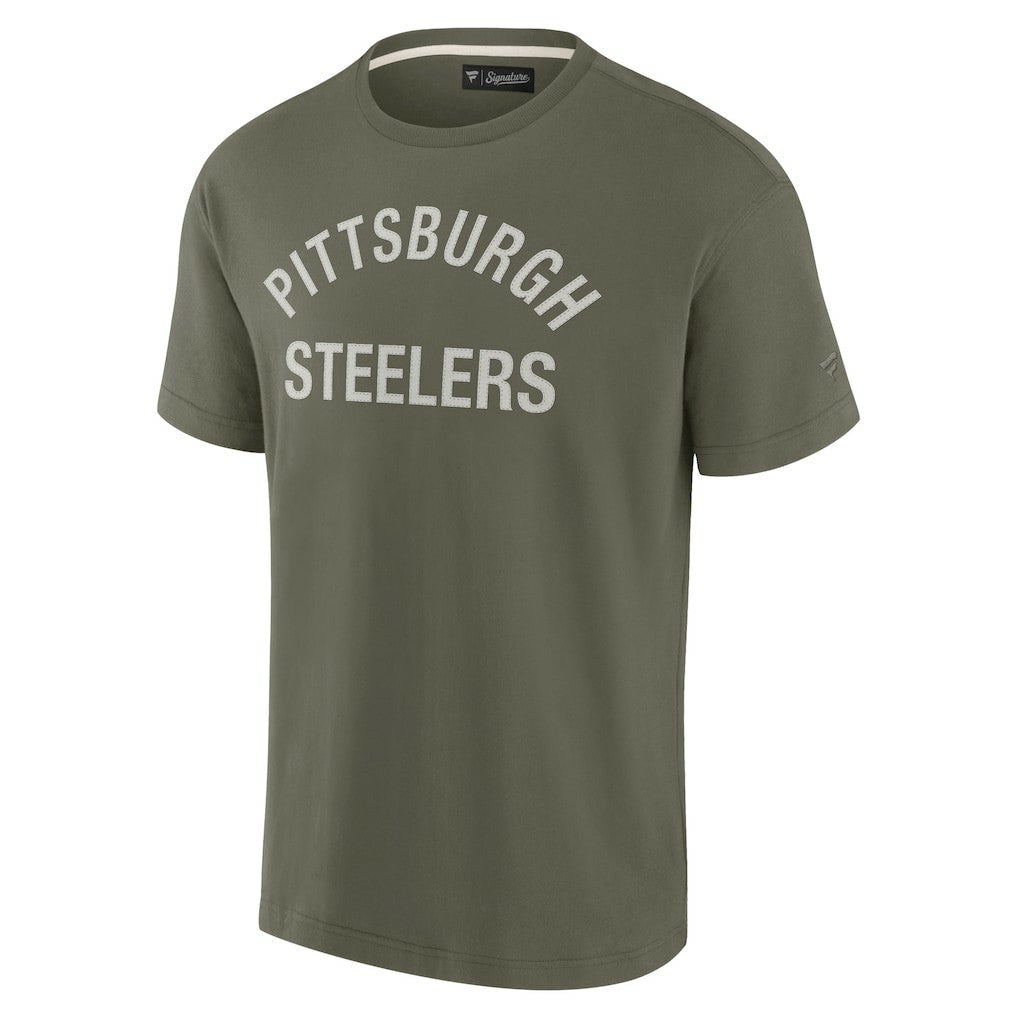 Pittsburgh Steelers Unisex Elements Super Soft Short Sleeve T-Shirt - Olive T-shirts