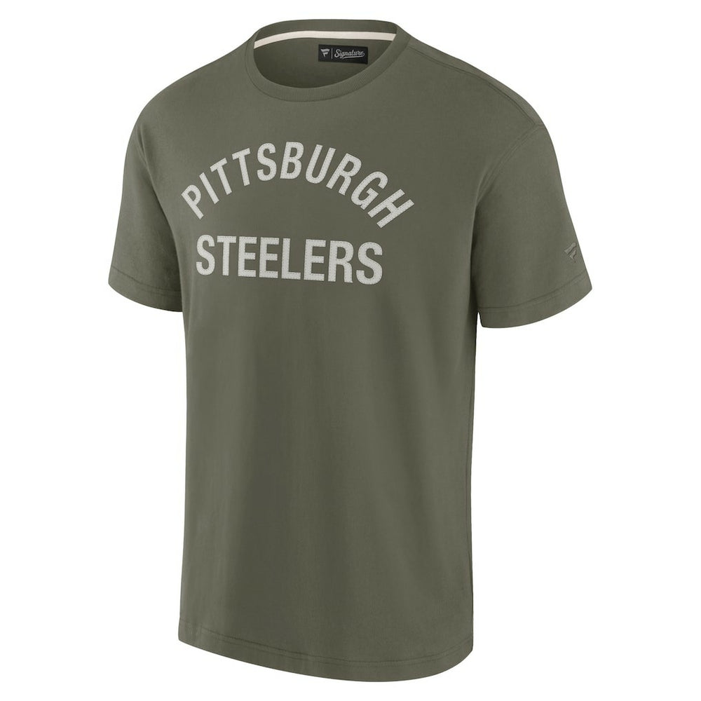 Pittsburgh Steelers Unisex Elements Super Soft Short Sleeve T-Shirt - Olive T-shirts