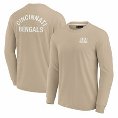 Cincinnati Bengals Unisex Elements Super Soft Long Sleeve T-Shirt - Khaki T-shirts