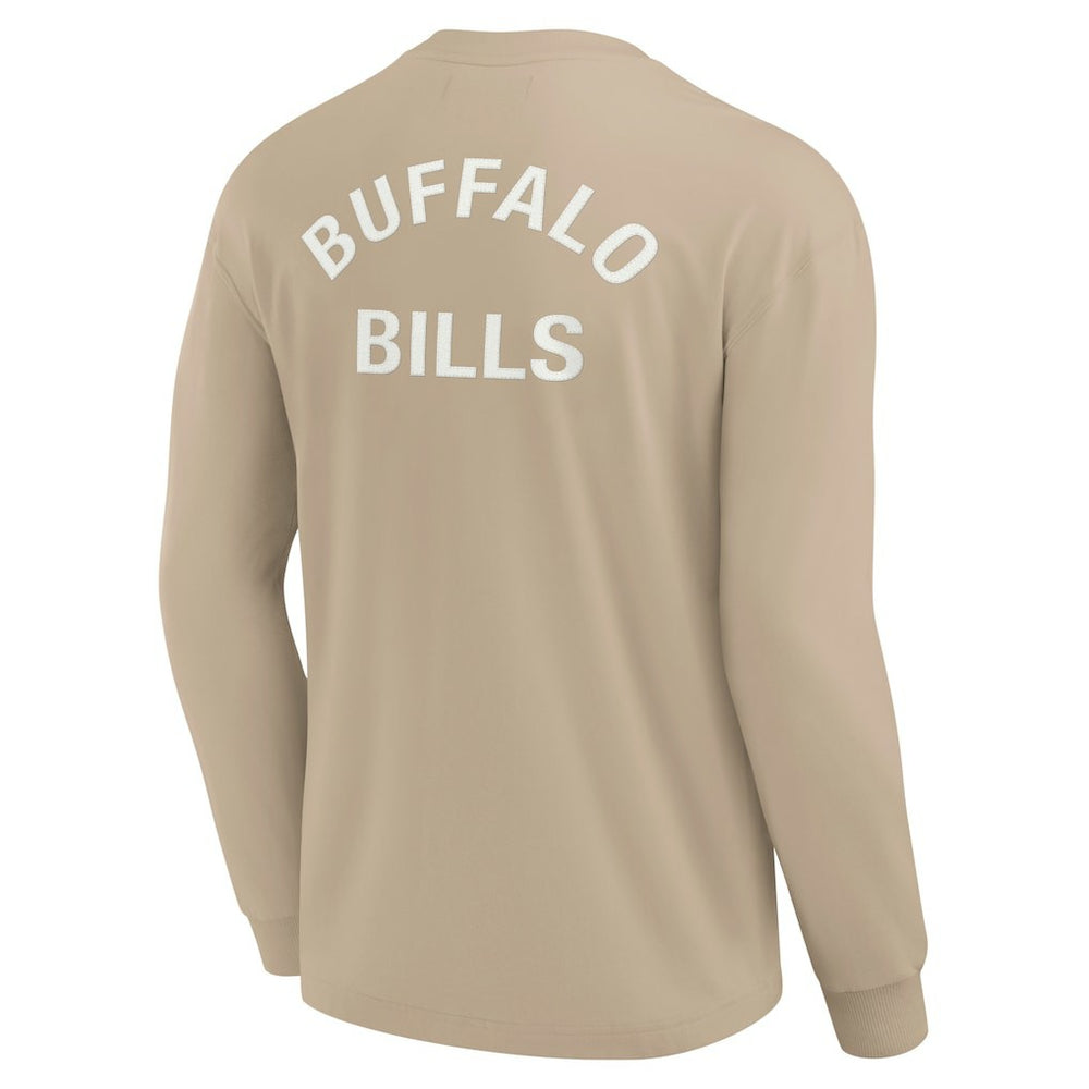 Buffalo Bills Unisex Elements Super Soft Long Sleeve T-Shirt - Khaki T-shirts