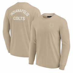 Indianapolis Colts Unisex Elements Super Soft Long Sleeve T-Shirt - Khaki T-shirts