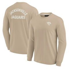 Jacksonville Jaguars Unisex Elements Super Soft Long Sleeve T-Shirt - Khaki T-shirts