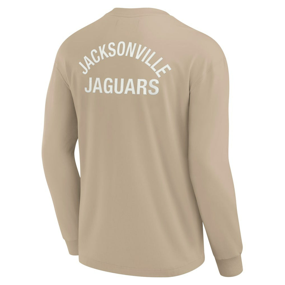 Jacksonville Jaguars Unisex Elements Super Soft Long Sleeve T-Shirt - Khaki T-shirts