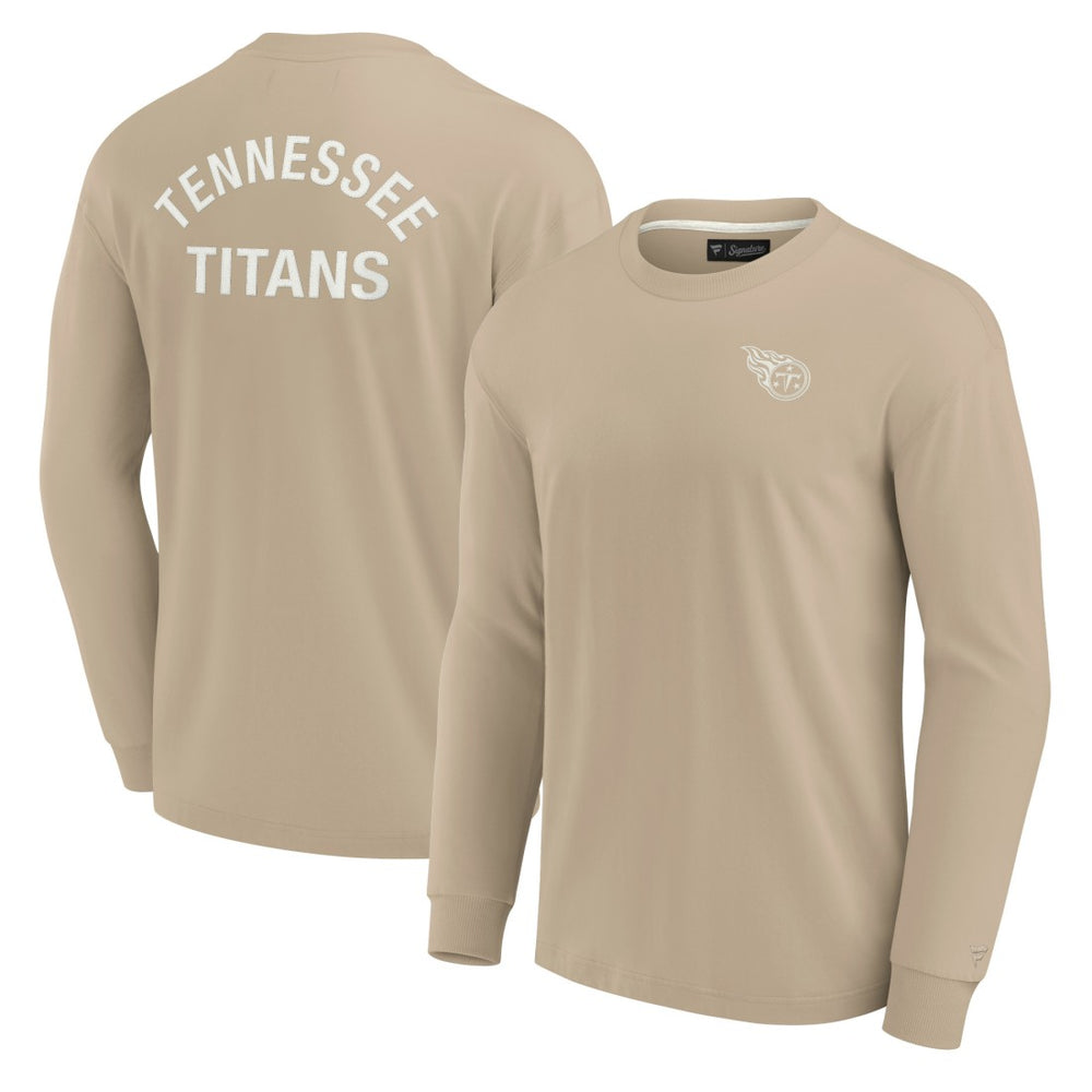 Tennessee Titans Unisex Elements Super Soft Long Sleeve T-Shirt - Khaki T-shirts