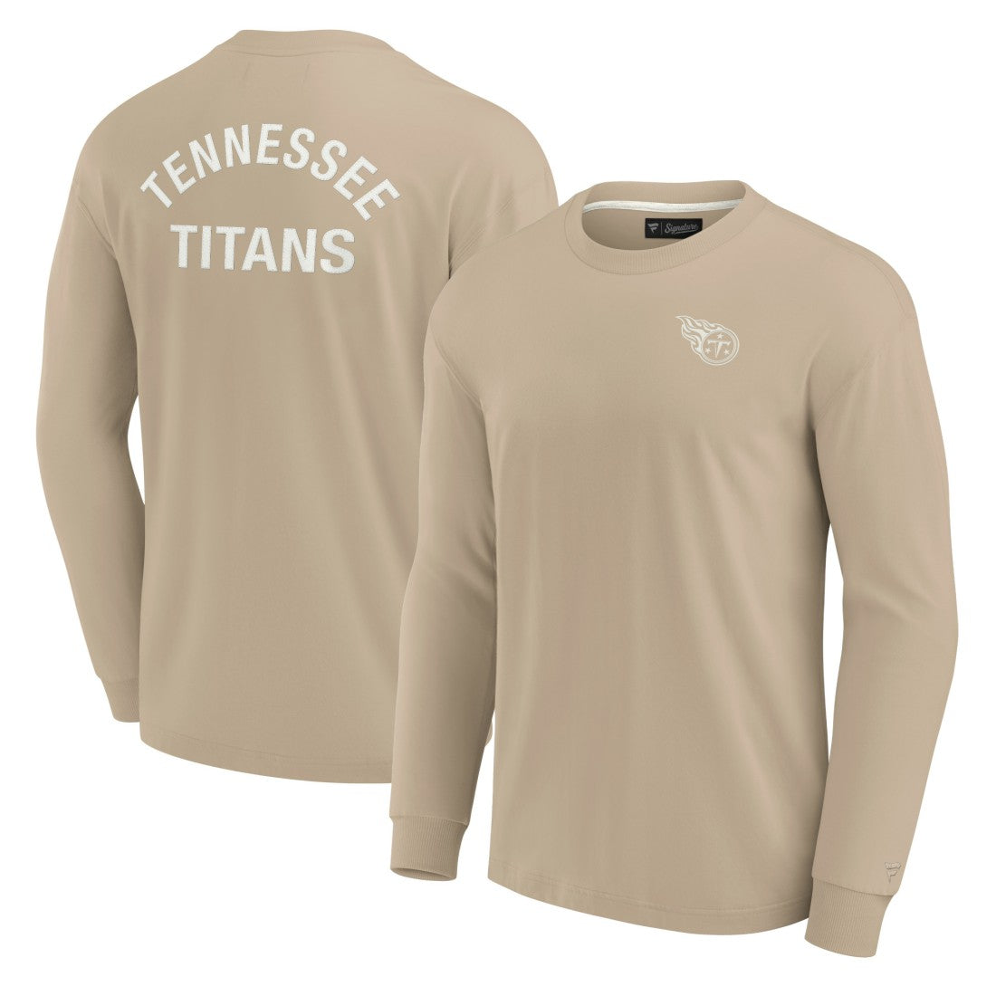 Tennessee Titans Unisex Elements Super Soft Long Sleeve T-Shirt - Khaki T-shirts