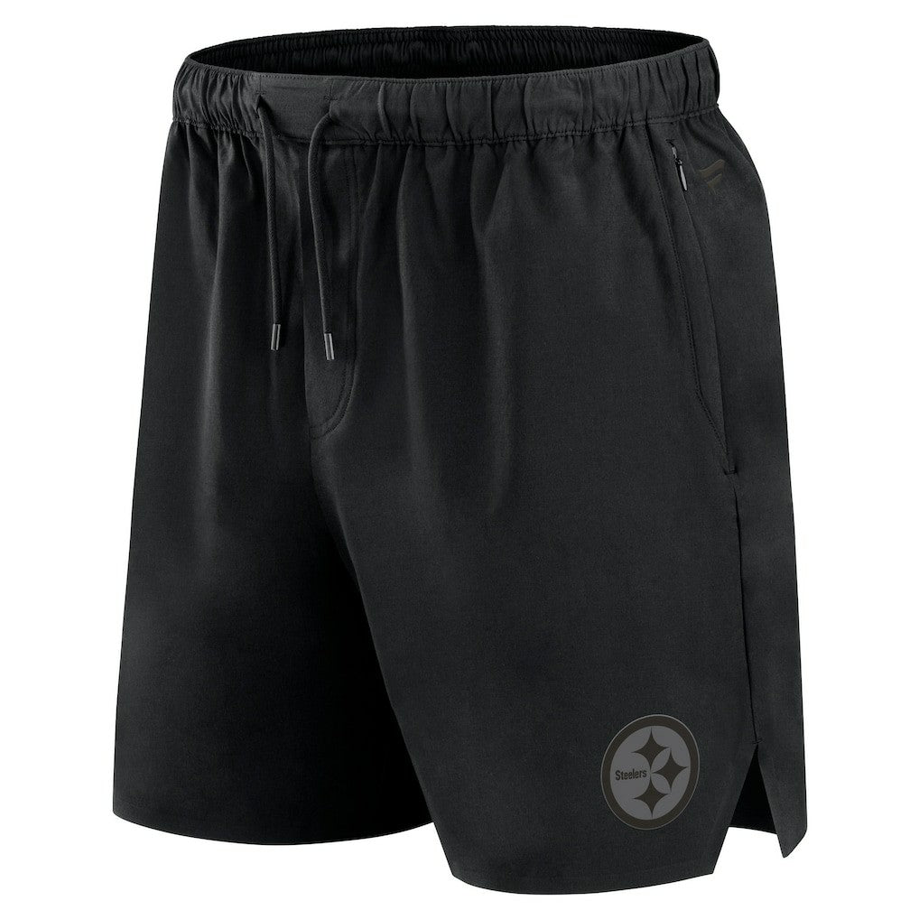Pittsburgh Steelers Front Office Micro Tonal Shorts - Black Shorts