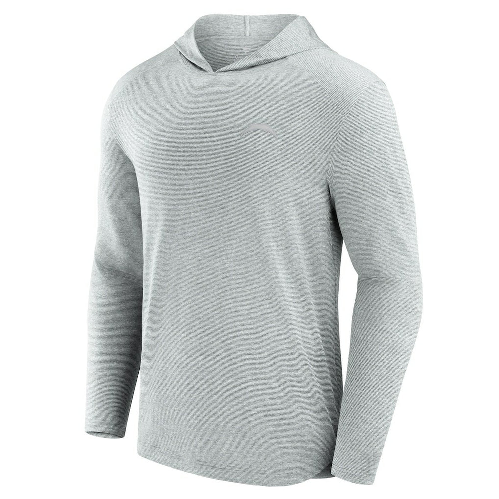 Los Angeles Chargers Front Office Tech Lightweight Hoodie T-Shirt - Gray Hoodies