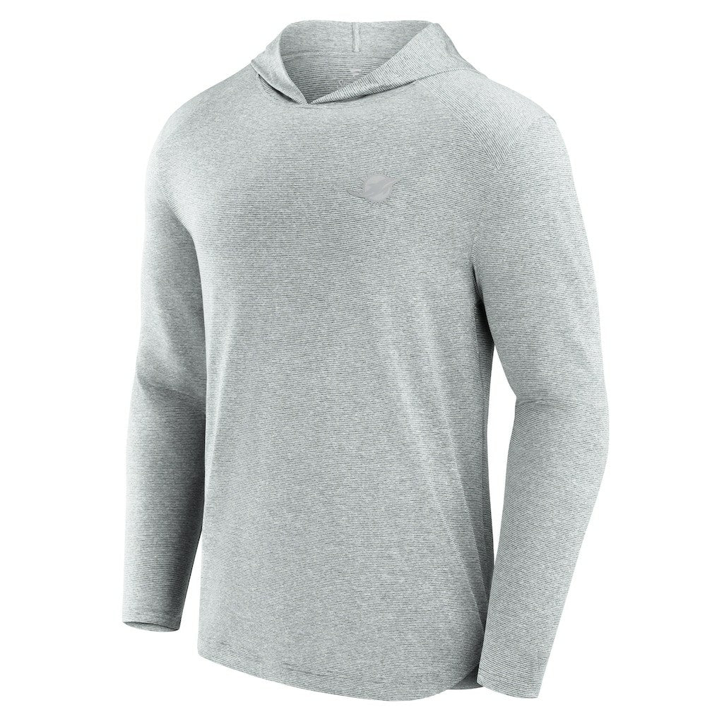 Miami Dolphins Front Office Tech Lightweight Hoodie T-Shirt - Gray Hoodies
