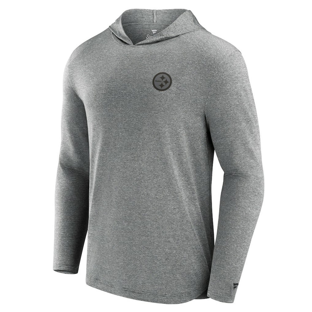 Pittsburgh Steelers Front Office Tech Lightweight Hoodie T-Shirt - Black Hoodies