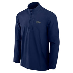 Denver Broncos Front Office Micro Tonal Quarter-Zip Pullover - Navy Pullover