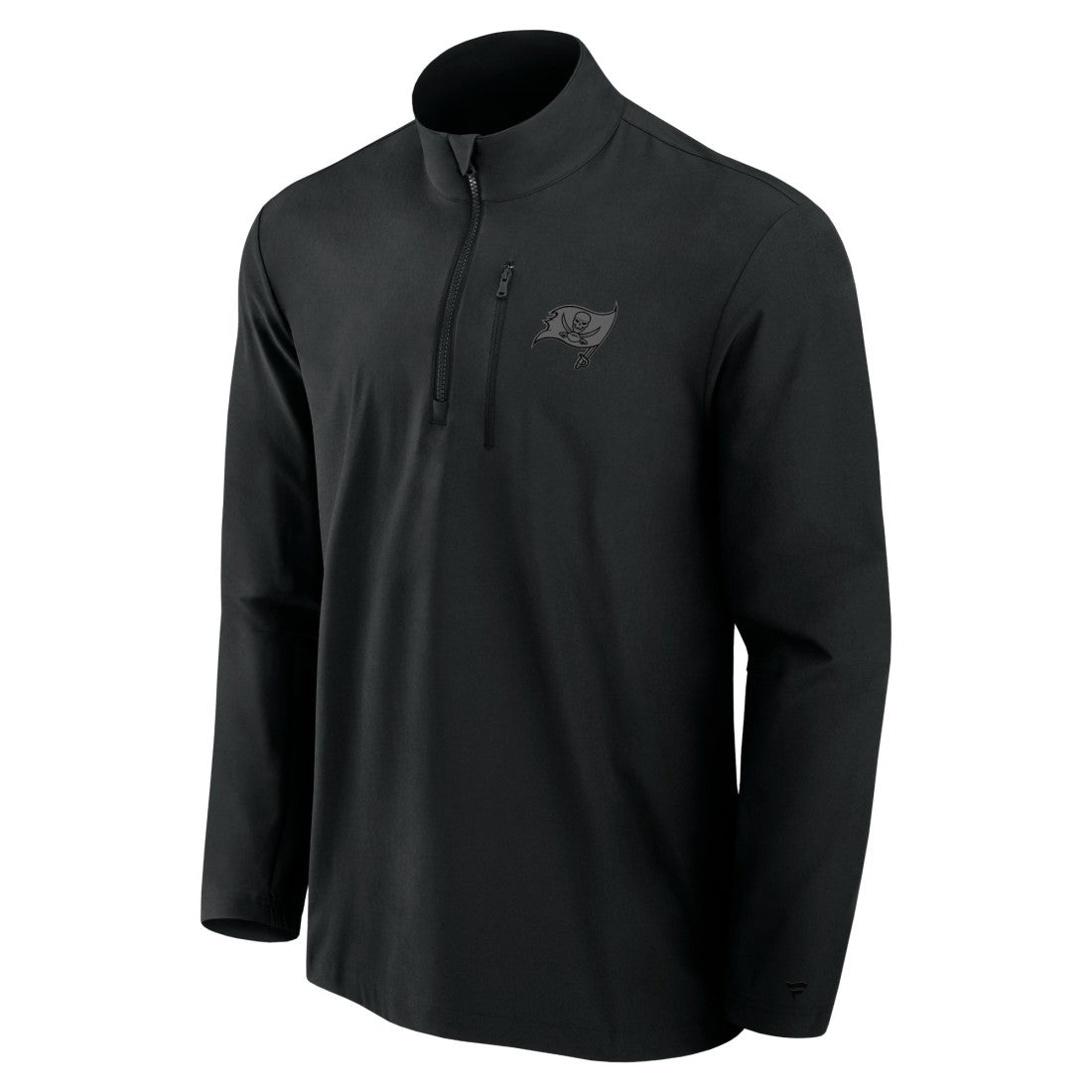 Tampa Bay Buccaneers Front Office Micro Tonal Quarter-Zip Pullover - Black Pullover