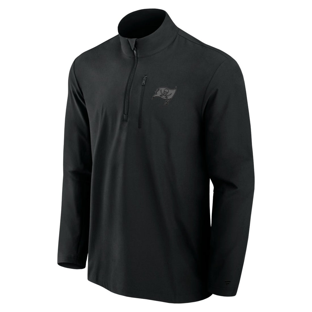 Tampa Bay Buccaneers Front Office Micro Tonal Quarter-Zip Pullover - Black Pullover
