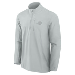 Miami Dolphins Front Office Micro Tonal Quarter-Zip Pullover - Gray Pullover