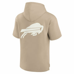 Buffalo Bills Unisex Elements Super Soft Fleece Short Sleeve Pullover Hoodie - Khaki Hoodies