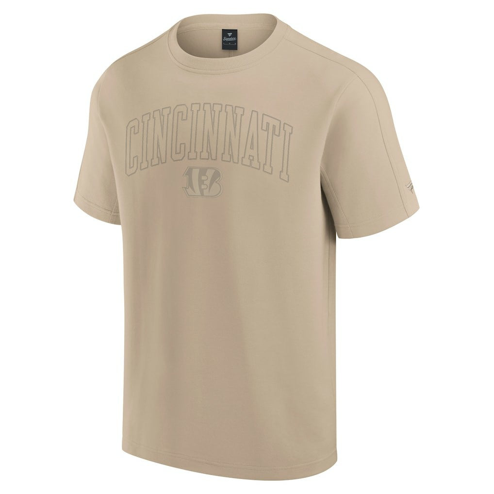 Cincinnati Bengals Unisex Elements Heavyweight Tri-Blend T-Shirt - Khaki T-shirts