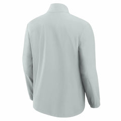 New York Giants Front Office Micro Tonal Quarter-Zip Pullover - Gray Pullover