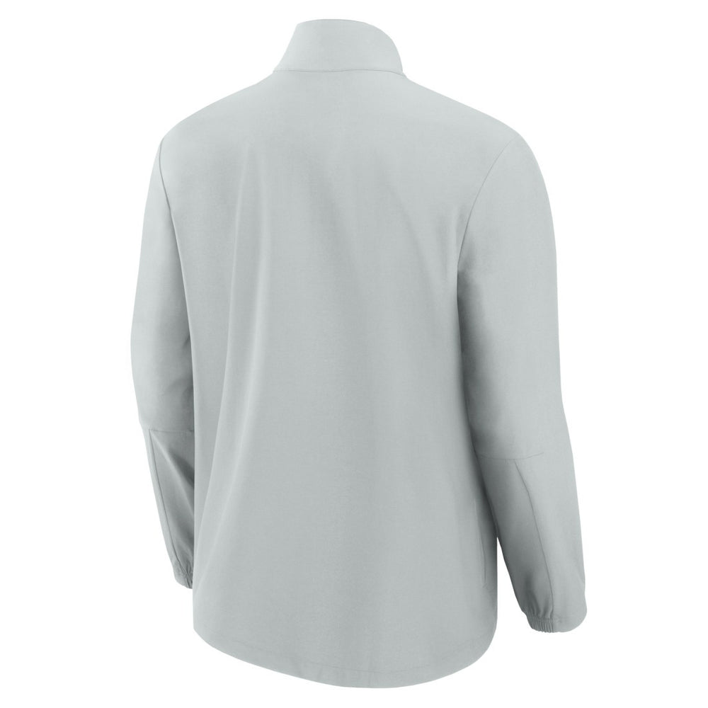 Detroit Lions Front Office Micro Tonal Quarter-Zip Pullover - Gray Pullover