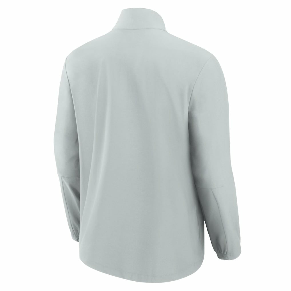 Los Angeles Rams Front Office Micro Tonal Quarter-Zip Pullover - Gray Pullover