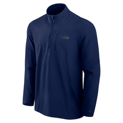 Seattle Seahawks Front Office Micro Tonal Quarter-Zip Pullover - College Navy Pullover