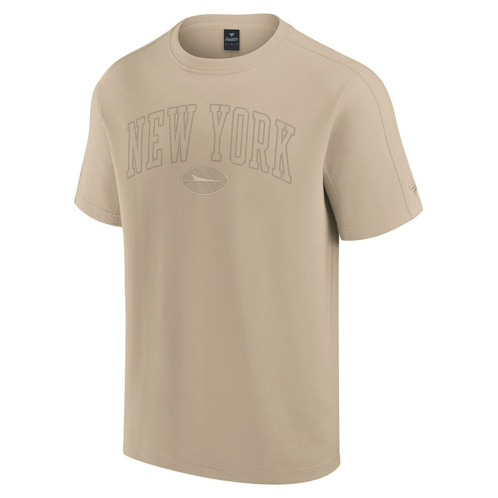 New York Jets Unisex Elements Heavyweight Tri-Blend T-Shirt - Khaki T-shirts