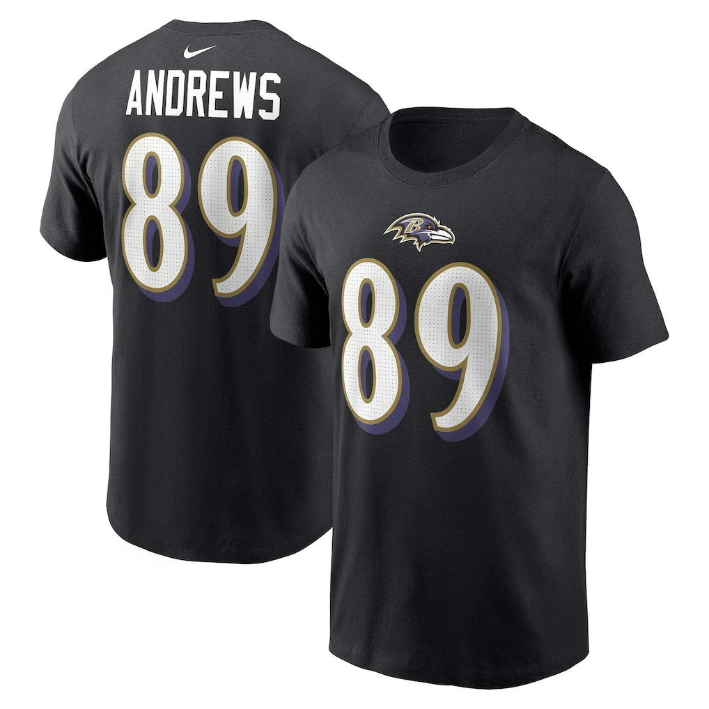 Mark Andrews Baltimore Ravens Player Name & Number T-Shirt - Black T-shirts