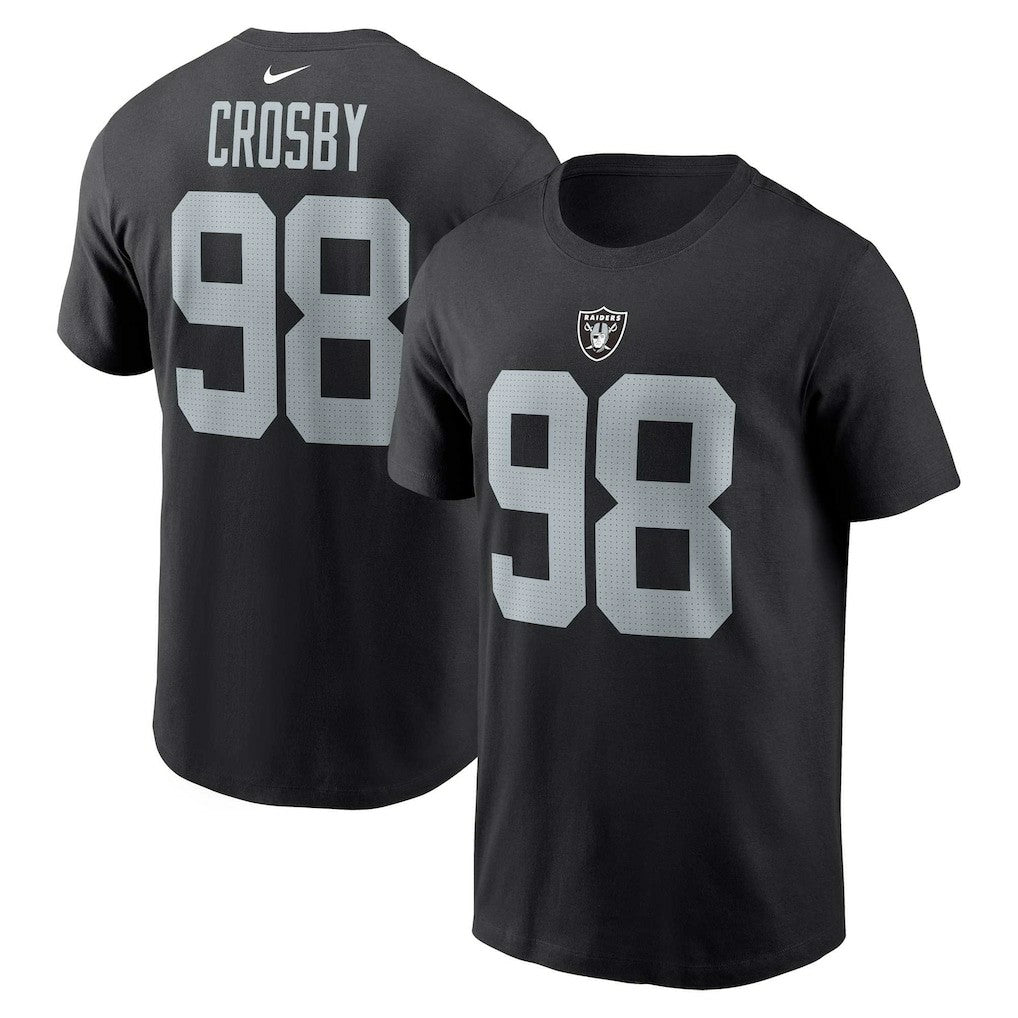 Maxx Crosby Las Vegas Raiders Player Name & Number T-Shirt - Black T-shirts